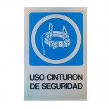 Cartel Obligatorio uso cinturón de seguridad